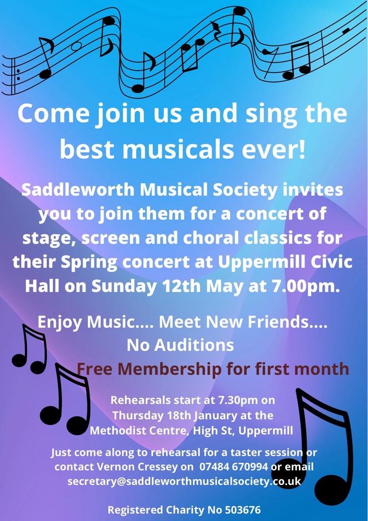 Sing in a Choir in Uppermill with Saddleworth Musical Society